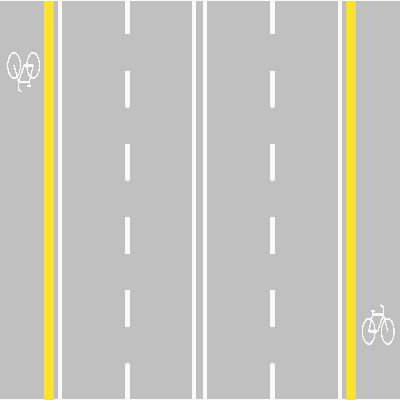 Illustrazione: Su una strada