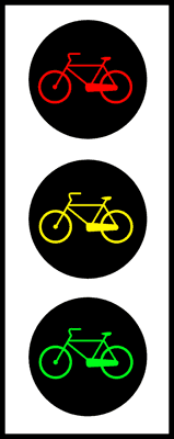Illustrazione: Semaforo per velocipedi
