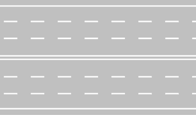 Illustrazione: Strada a sei corsie