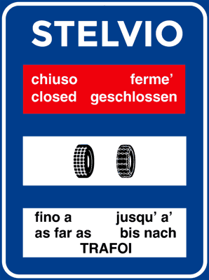 Illustrazione: Transitabilità (passo chiuso)